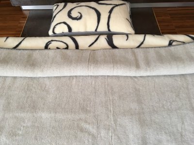 POŚCIEL Z WEŁNY ALPAKI SILVER + KASZMIR ORIENTALNY 140X200 + PODKŁAD