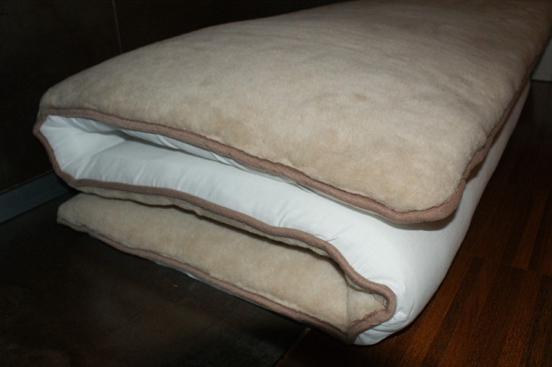 MATERAC WEŁNIANY 100x200 CAMEL JASNY MEGA GRUBY