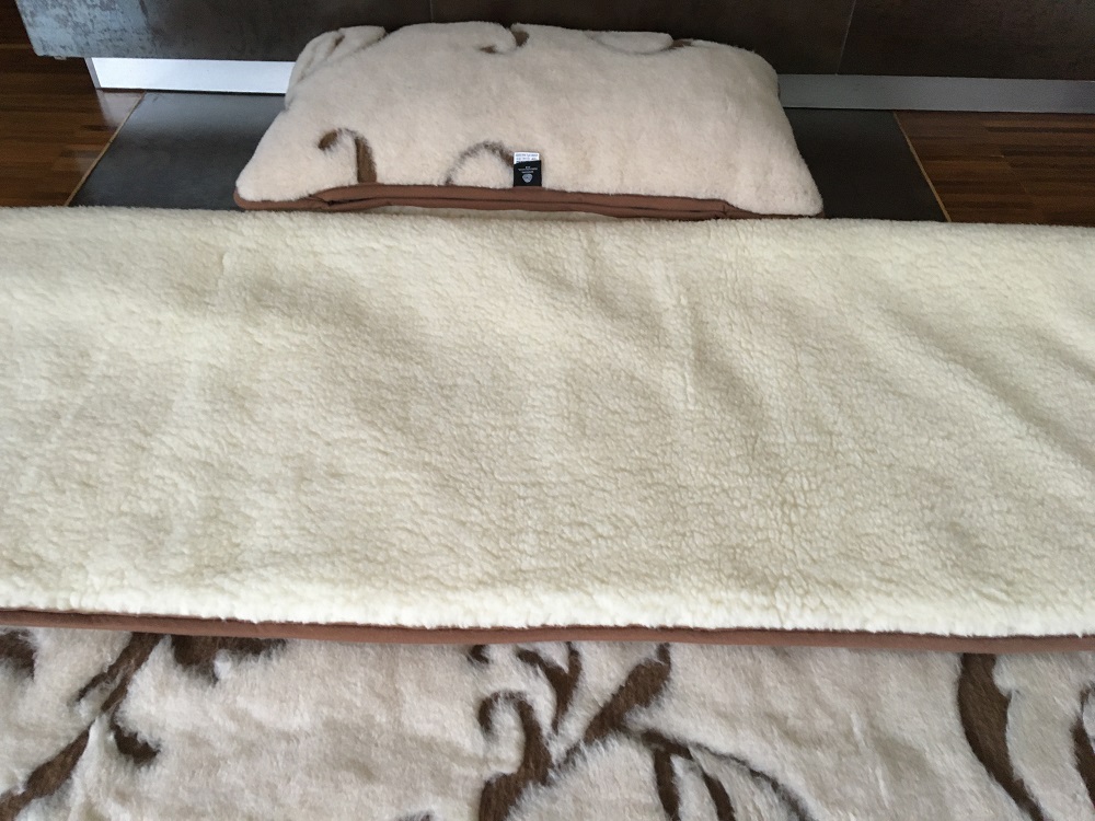 POŚCIEL WEŁNIANA CAMEL BOHO + MERYNOS TUMBLER 140x200