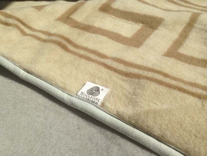 Kołdra z wełny Alpaki Silver + Camel Cappucino Greka 180x200