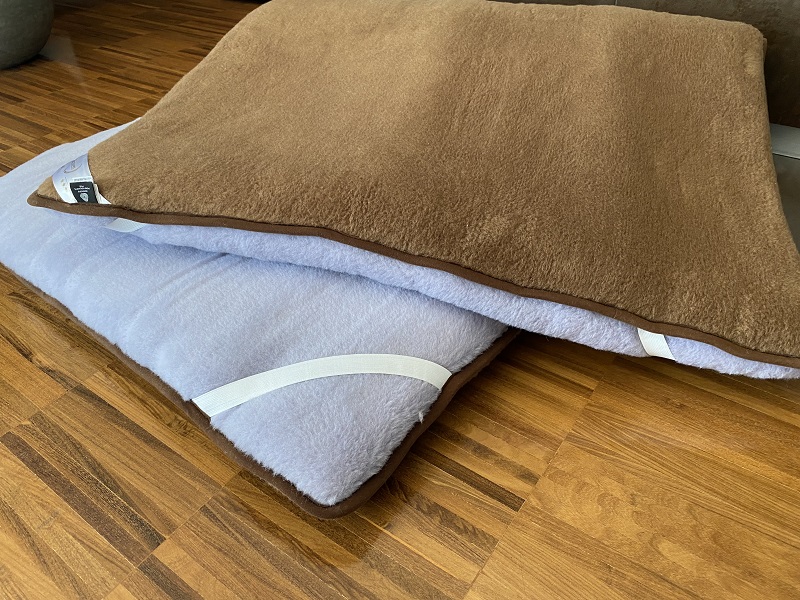 MATERAC WEŁNIANY ALPAKA ALPINA + CAMEL CIEMNY 100X200