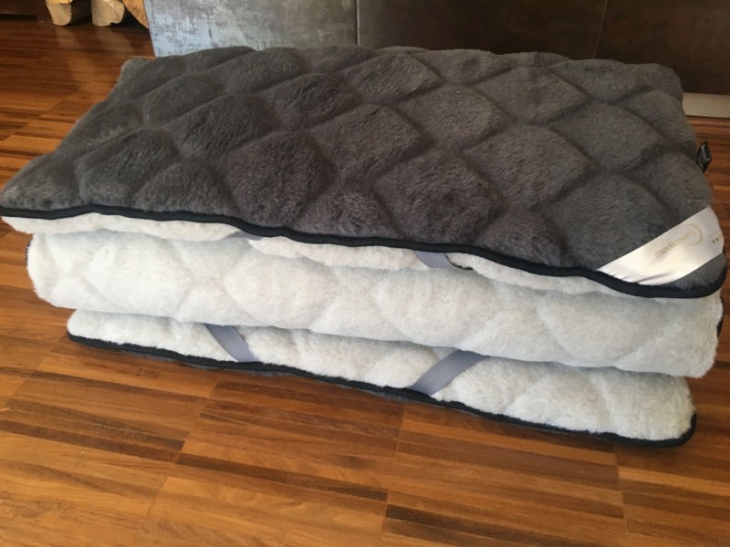 MATERAC WEŁNIANY ALPAKA CIEMNA CARO / ALPAKA JASNA CARO 100X200