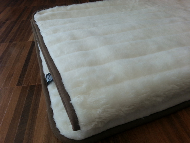 KOŁDRA WEŁNIANA CAMEL CIEMNY + KASZMIR LUX PASY 160X200