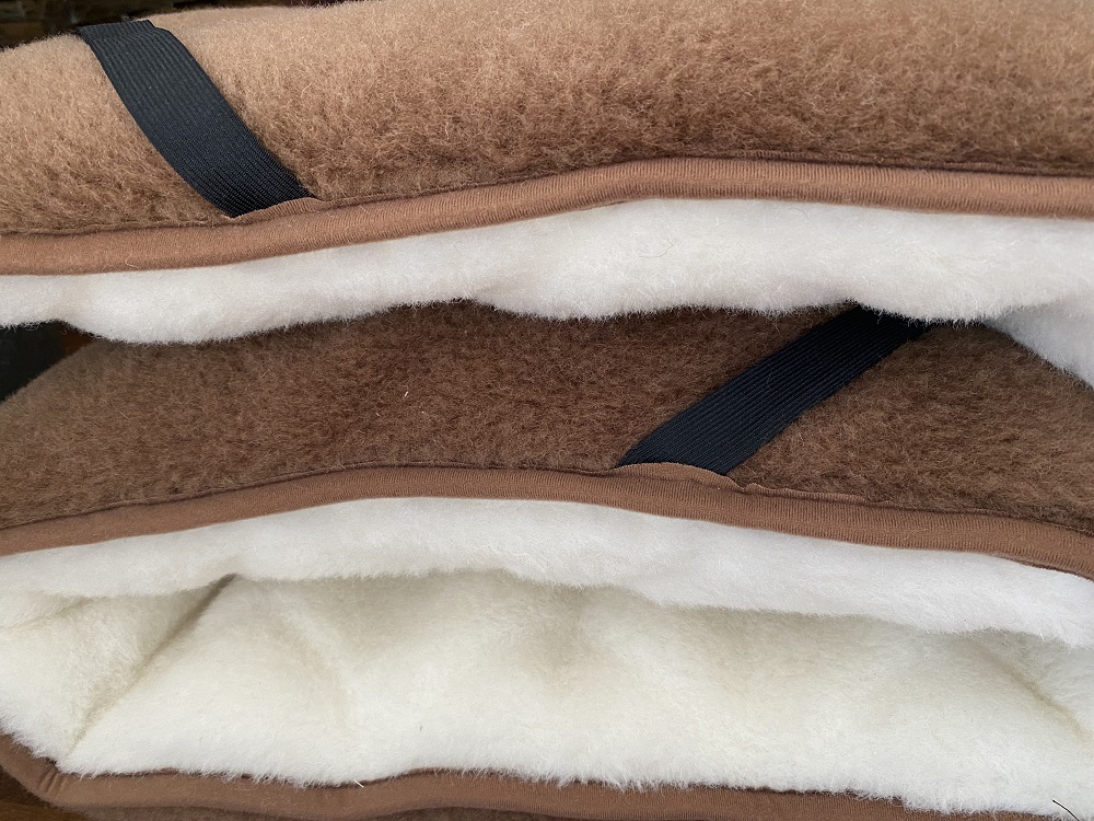 MATERAC WEŁNIANY CAMEL + KASZMIR CARO MEGA GRUBY 90x200