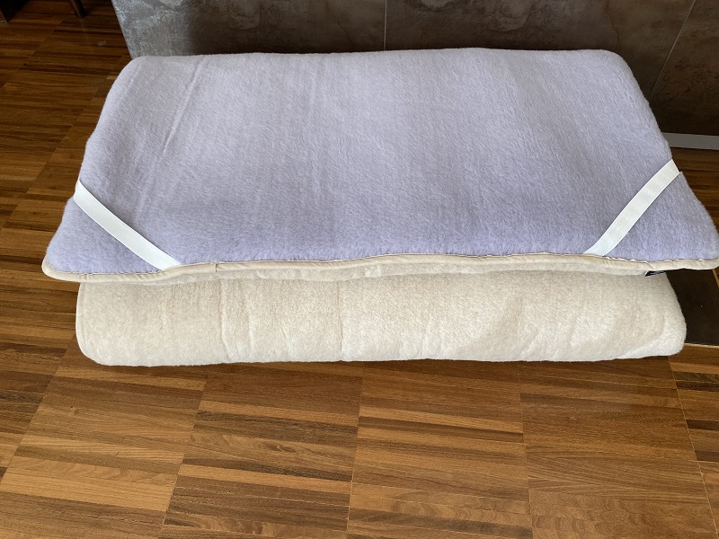 MATERAC WEŁNIANY ALPAKA ALPINA + CAMEL JASNY 120X200