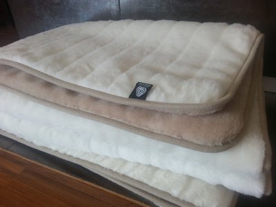 KOŁDRA WEŁNIANA CAMEL JASNY + KASZMIR LUX PASY 160X200