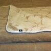 KOŁDRA Z WEŁNY MERYNOS TUMBLER GAŁĄZKA + CAMEL JASNY 180x200