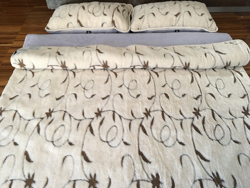 POŚCIEL WEŁNIANA ALPAKA ALPINA + CAMEL RAMPICANTI 160x200