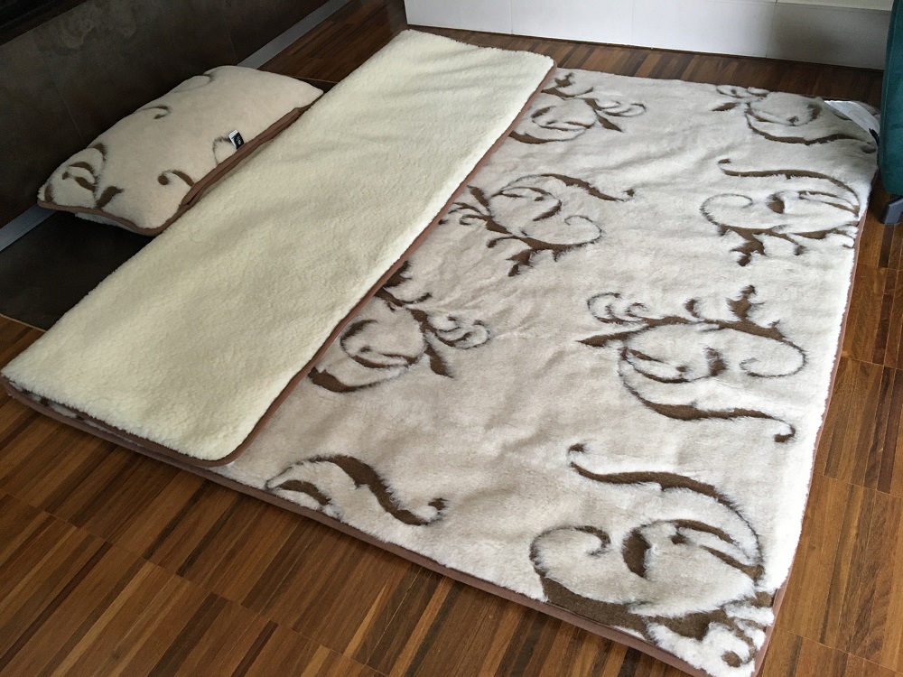 POŚCIEL WEŁNIANA CAMEL BOHO + MERYNOS TUMBLER 140x200