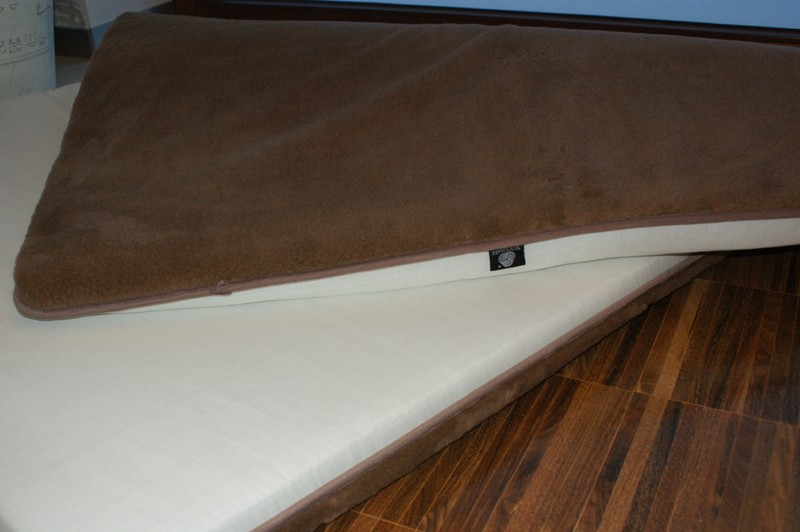MATERAC WEŁNIANY 100x200 CAMEL CIEMNY MEGA GRUBY