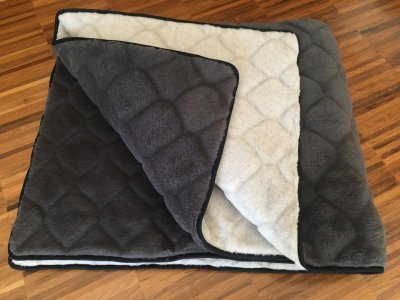 KOŁDRA WEŁNIANA ALPAKA JASNA CARO + ALPAKA CIEMNA CARO 200X200