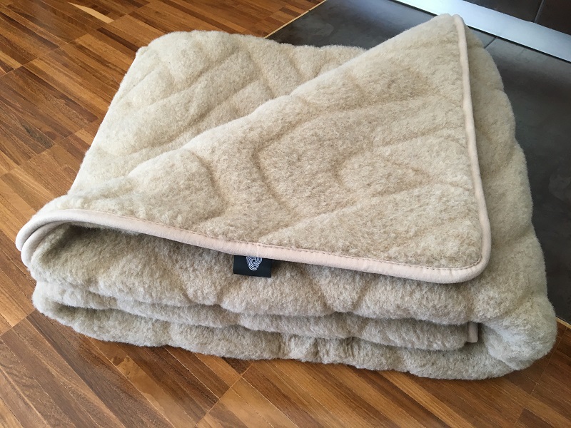 KOC WEŁNIANY CAMEL WARKOCZ JASNY 160x200