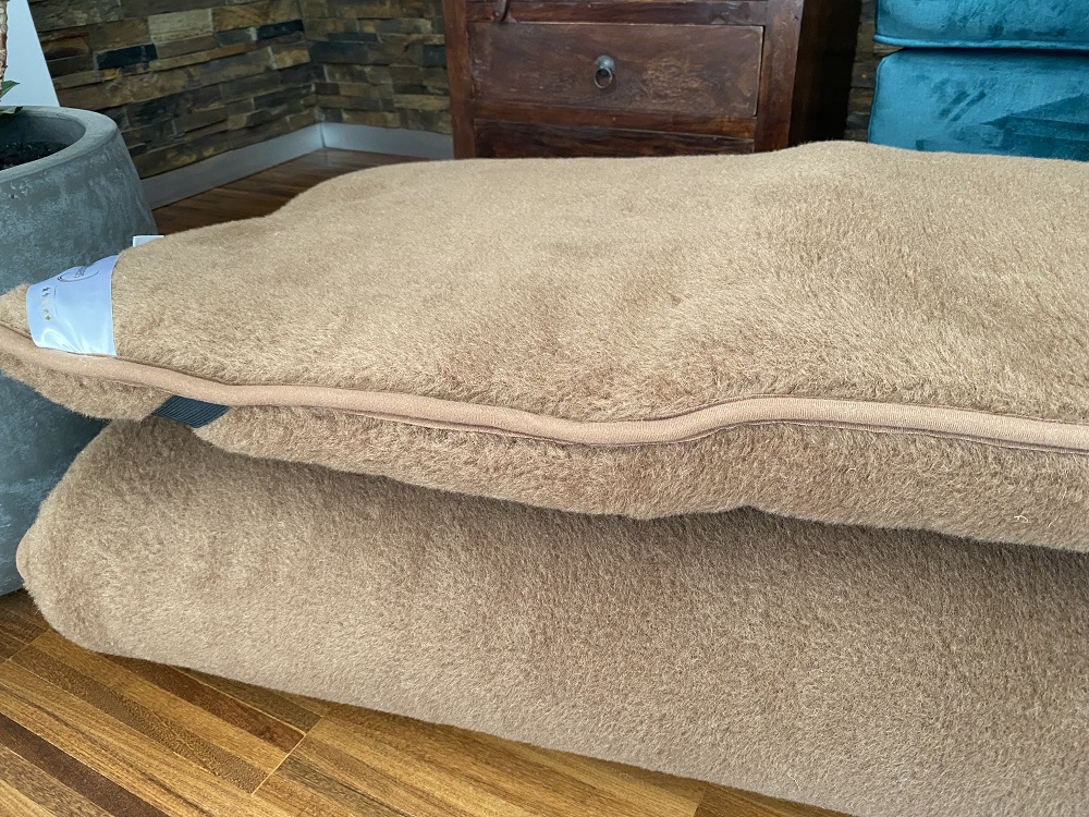 MATERAC WEŁNIANY CAMEL CIEMNY + CAMEL CIEMNY Królewski 160x200