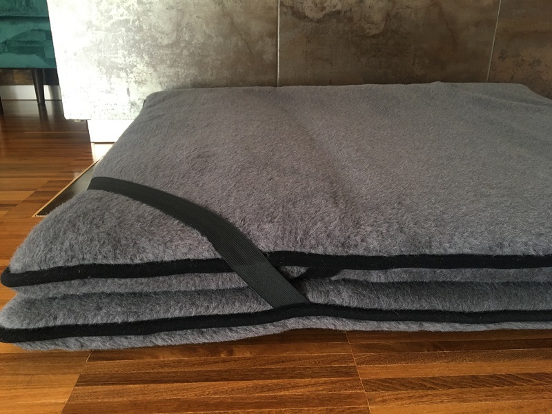 MATERAC WEŁNIANY ALPAKA CIEMNA / ALPAKA CIEMNA 140X200
