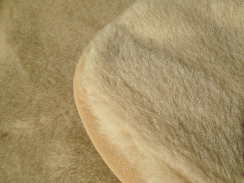 KOŁDRA WEŁNIANA CAMEL CAPPUCCINO 180X200