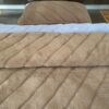 POŚCIEL Z WEŁNY ALPAKI ALPINA PASY + CAMEL CIEMNY PASY 140X200 + PODKŁAD