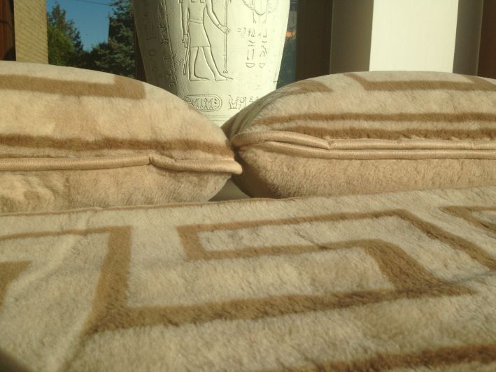 POŚCIEL WEŁNIANA CAMEL CAPPUCINO GREKA 200X200