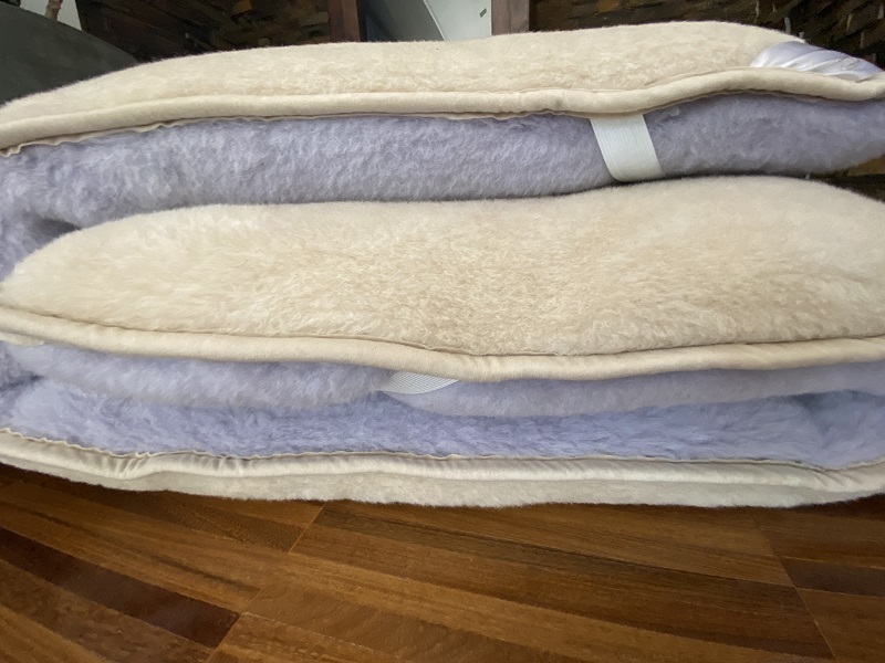 MATERAC WEŁNIANY ALPAKA ALPINA + CAMEL JASNY 120X200