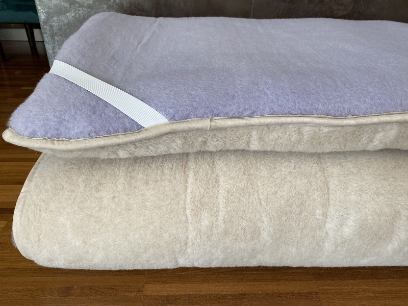 MATERAC WEŁNIANY ALPAKA ALPINA + CAMEL JASNY 120X200