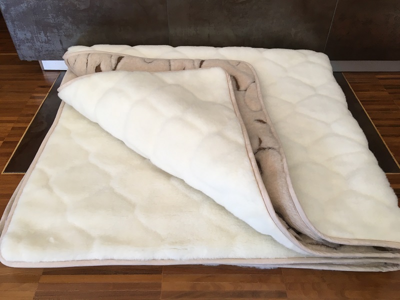 POŚCIEL WEŁNIANA CAMEL RAMPICANTI + KASZMIR CARO 140x200 + MATERAC