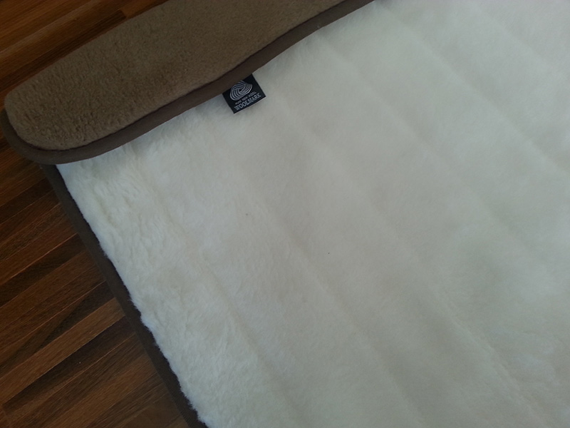 KOŁDRA WEŁNIANA CAMEL CIEMNY + KASZMIR LUX PASY 160X200