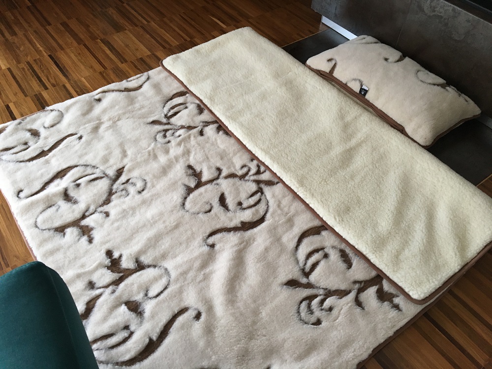 POŚCIEL WEŁNIANA CAMEL BOHO + MERYNOS TUMBLER 140x200