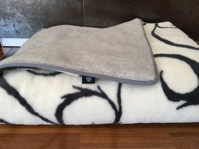 KOŁDRA Z WEŁNY ALPAKI SILVER + KASZMIR ORIENTALNY 160X200
