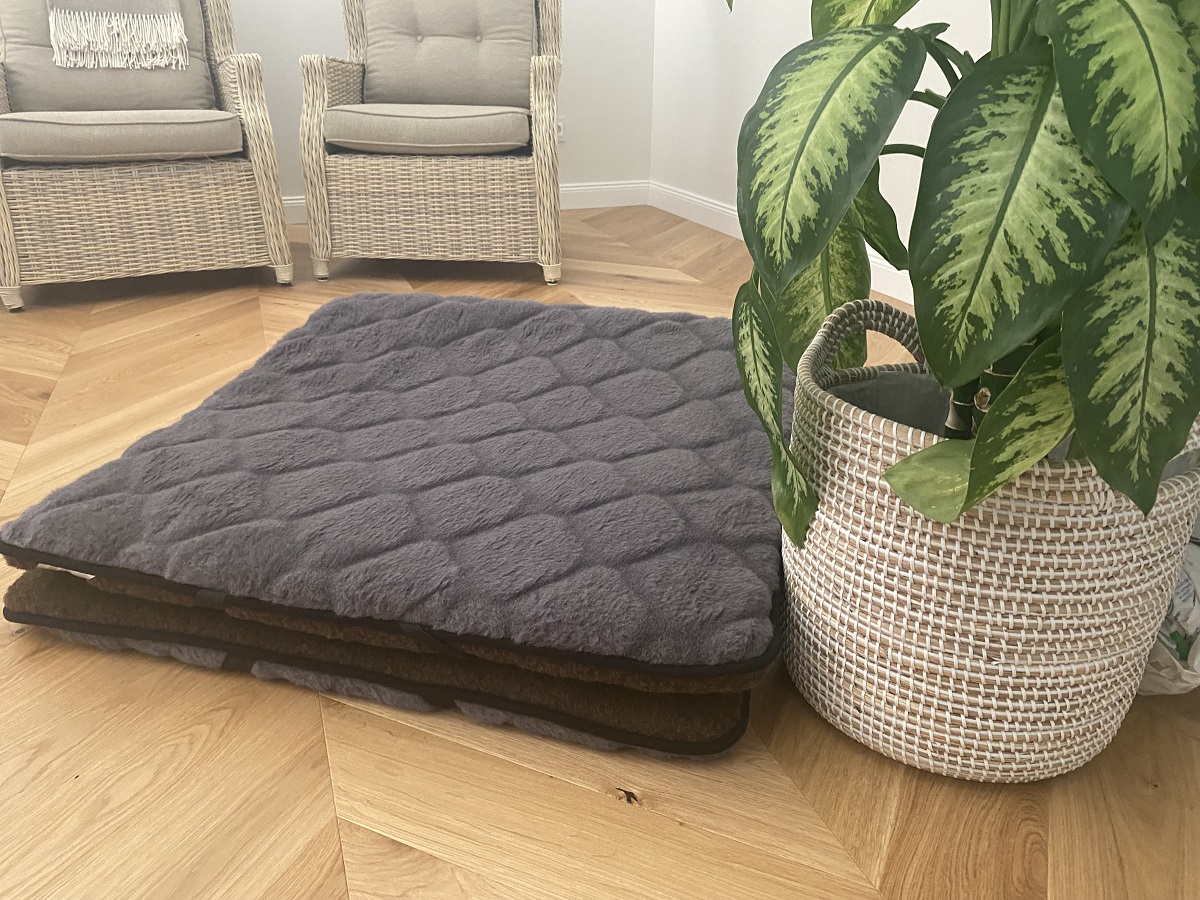 MATERAC WEŁNIANY MERYNOS DZIKI BRĄZ SYBERIA + ALPAKA CIEMNA CARO 180x200