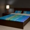 POŚCIEL Z WEŁNY OWCZEJ MERYNOS OCEANIC + SATYNA 240x200