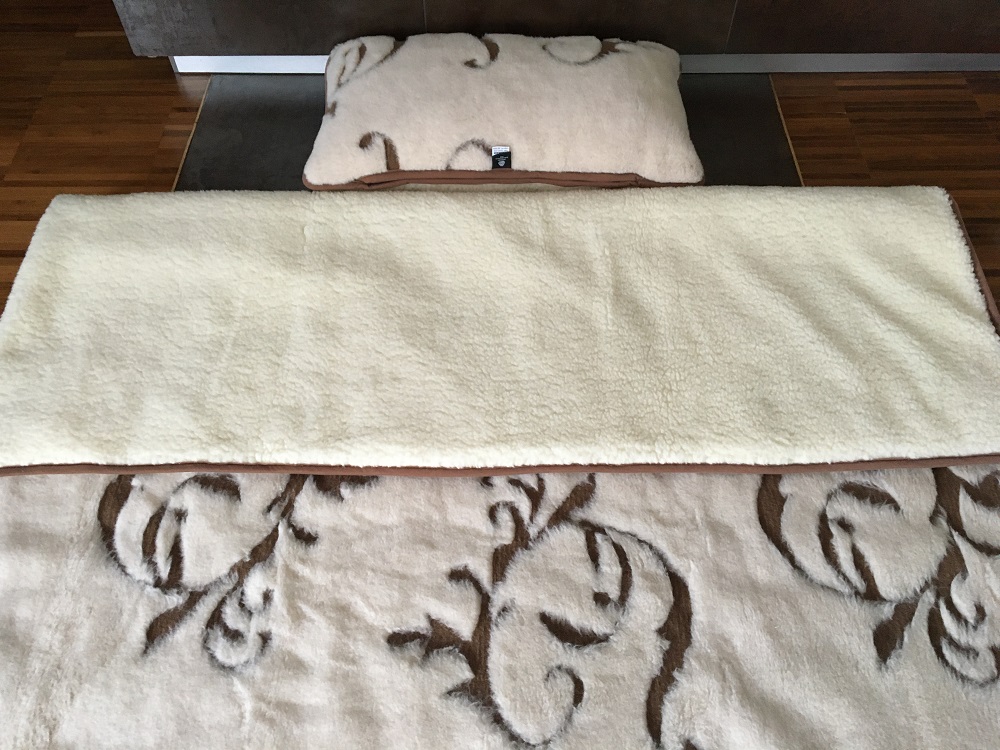 POŚCIEL WEŁNIANA CAMEL BOHO + MERYNOS TUMBLER 140x200