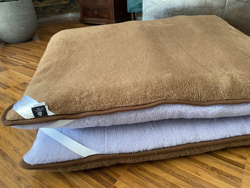 MATERAC WEŁNIANY ALPAKA ALPINA + CAMEL CIEMNY 100X200