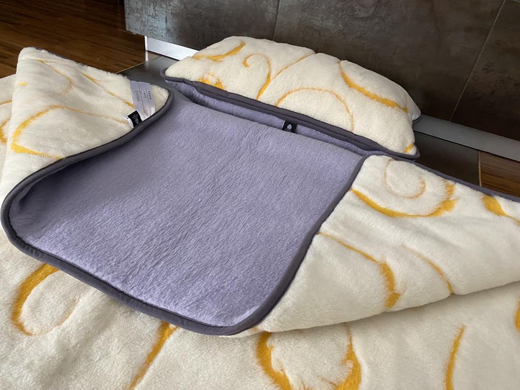 POŚCIEL Z WEŁNY ALPAKI ALPINA + KASZMIR GOLD 140X200 + PODKŁAD