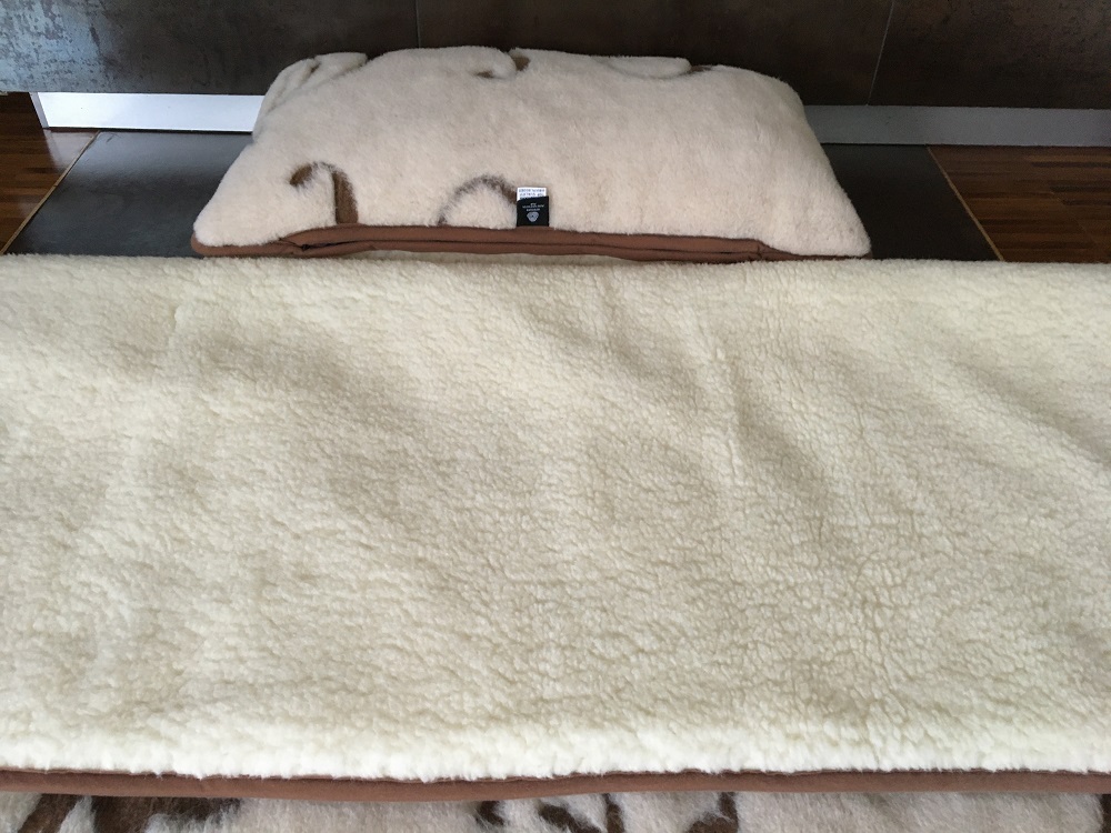 POŚCIEL WEŁNIANA CAMEL BOHO + MERYNOS TUMBLER 140x200