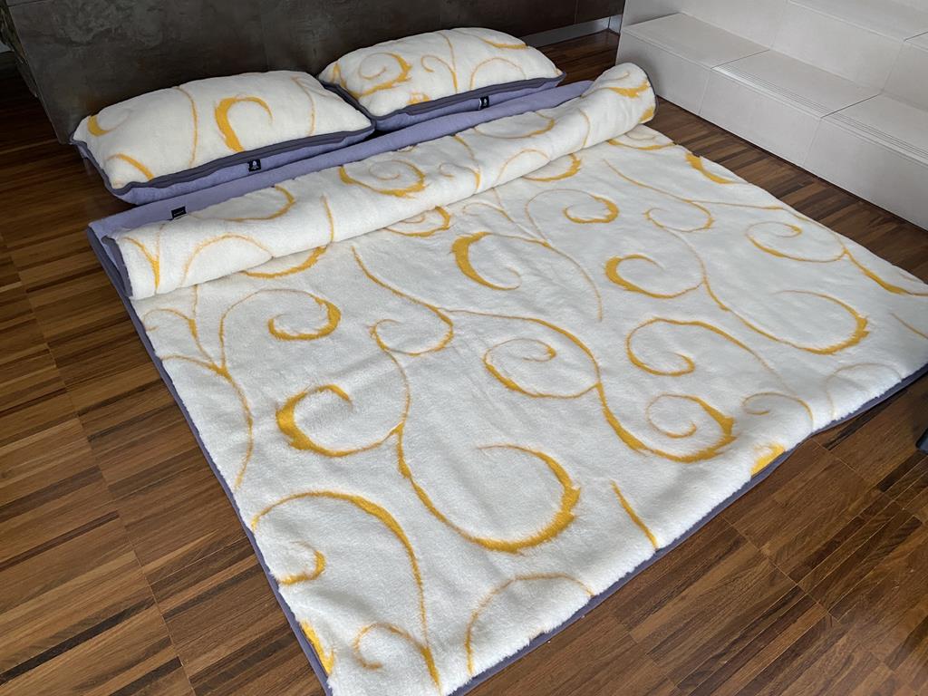 POŚCIEL WEŁNIANA ALPAKA ALPINA + KASZMIR GOLD 240x200 + PODKŁAD
