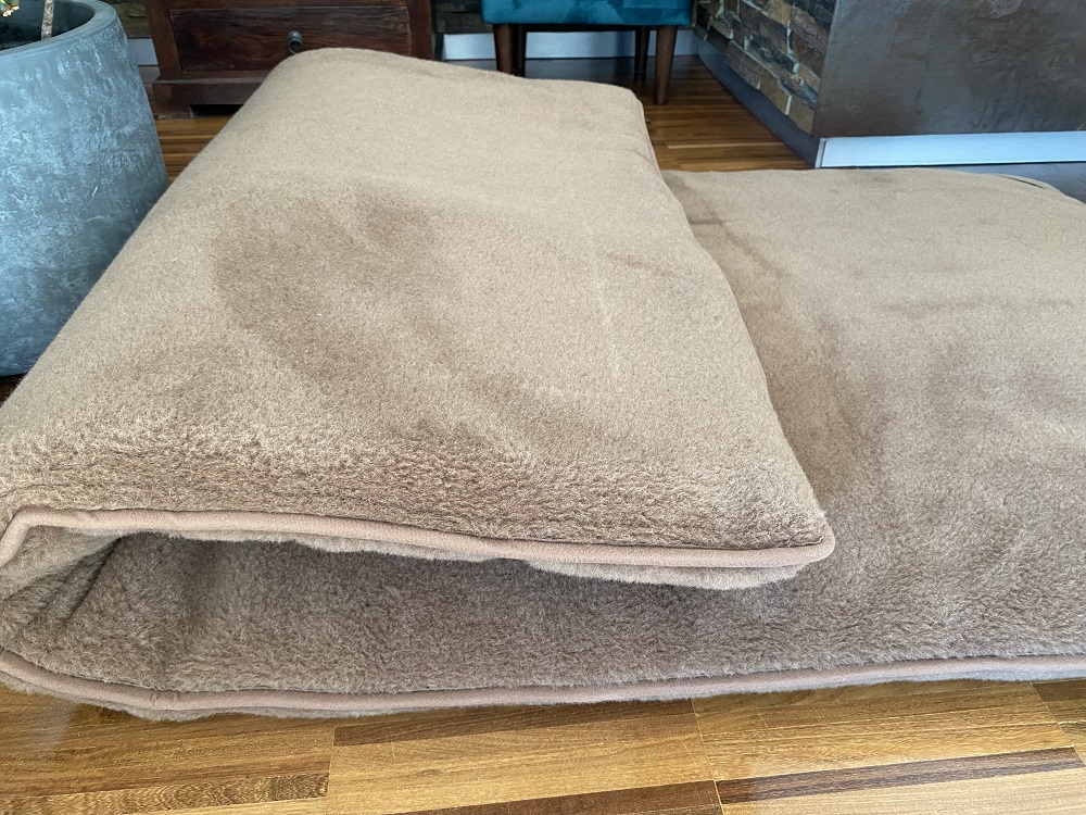 MATERAC WEŁNIANY CAMEL CIEMNY + CAMEL CIEMNY Królewski 160x200