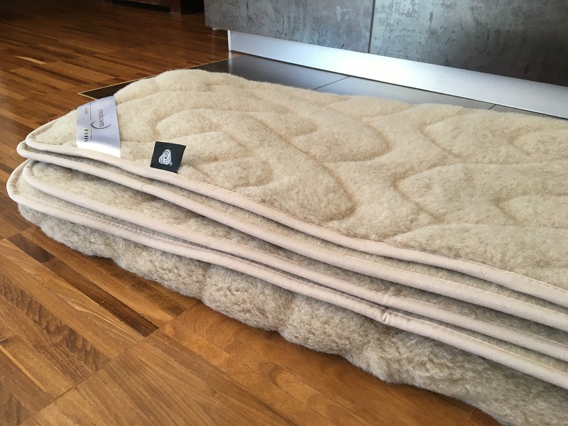 KOC WEŁNIANY CAMEL WARKOCZ JASNY 160x200