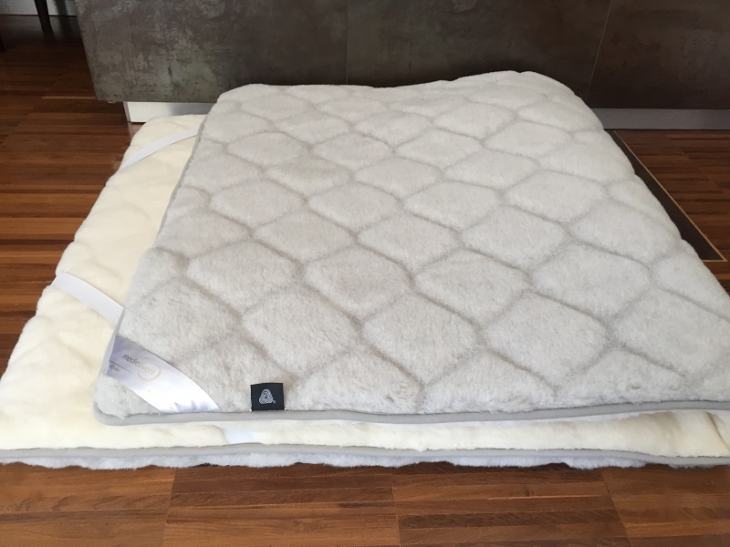 MATERAC WEŁNIANY ALPAKA JASNA CARO + KASZMIR CARO 180x200