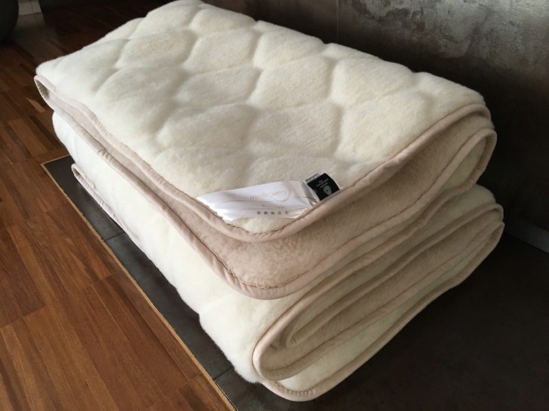 POŚCIEL WEŁNIANA CAMEL JASNY + KASZMIR CARO 160x200