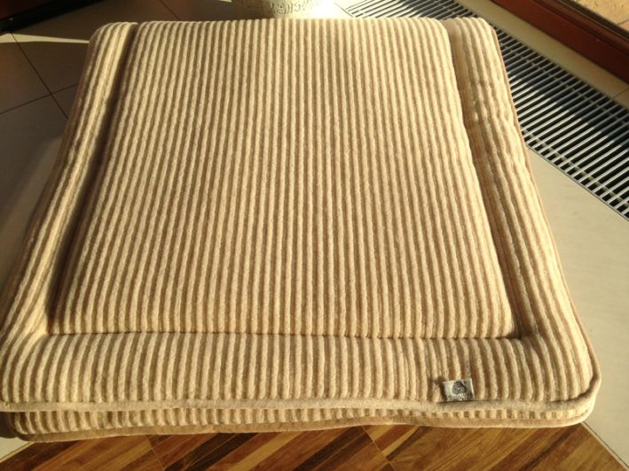 MATERAC WEŁNIANY CAMEL JASNY CAPPUCCINO 140x200