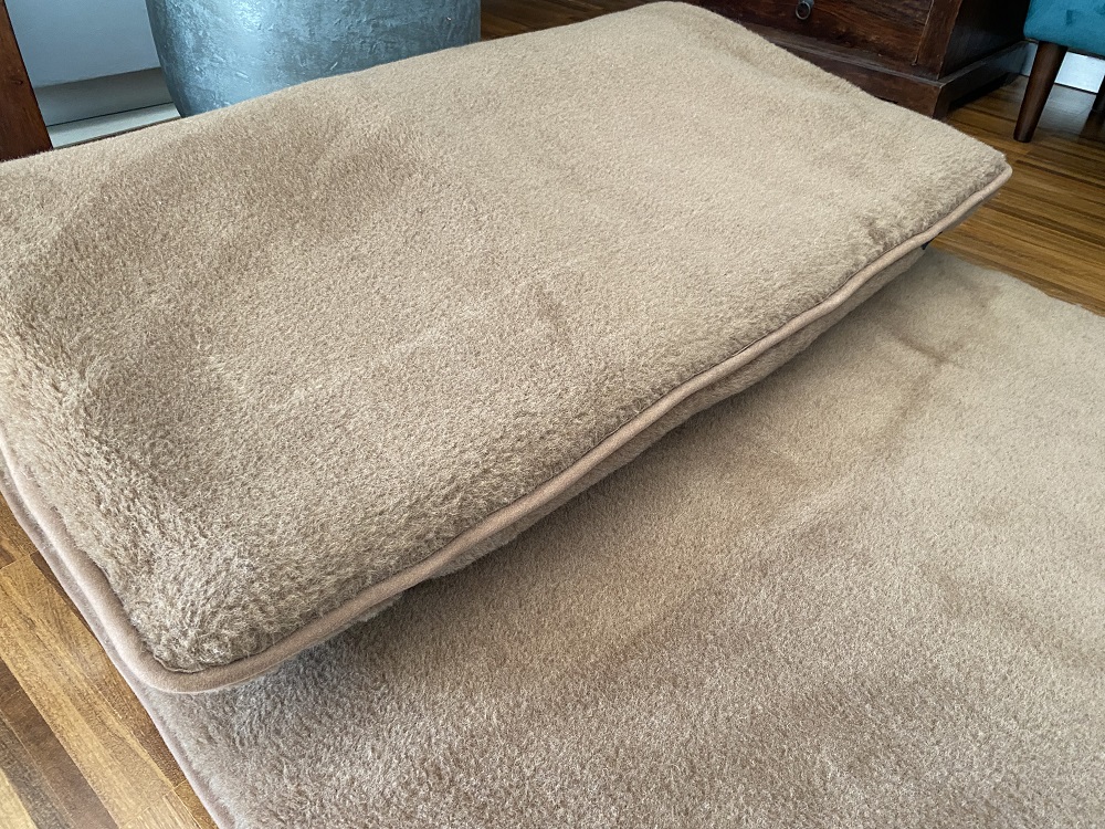 MATERAC WEŁNIANY CAMEL CIEMNY + CAMEL CIEMNY Królewski 160x200