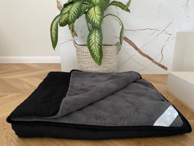 PODKŁAD WEŁNIANY ALPAKA CIEMNA GŁADKA 100x200