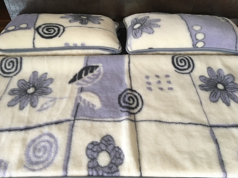 POŚCIEL WEŁNIANA ALPAKA VIOLET BOTANICA + KASZMIR CARO 160x200