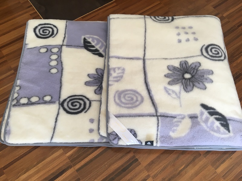 KOŁDRA Z WEŁNY ALPAKI VIOLET BOTANICA + KASZMIR CARO 200x200