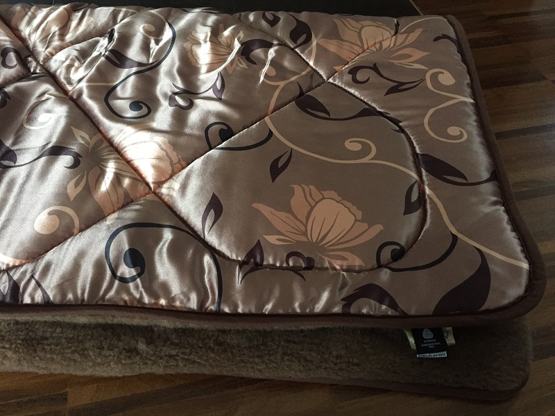 KOŁDRA WEŁNIANA CAMEL KWIAT LOTOSU 220x200