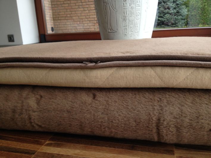 MATERAC WEŁNIANY CAMEL KRÓLEWSKI LATEKS 100X200
