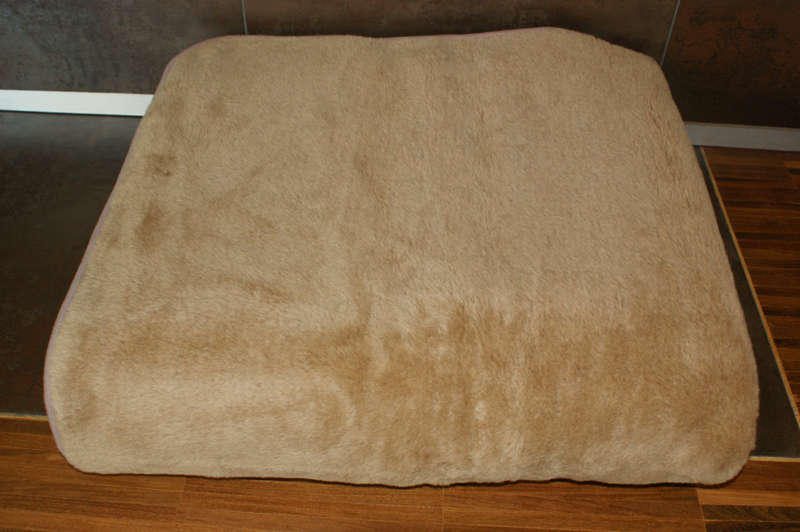 KOŁDRA WEŁNIANA CAMEL KASZTANOWY J+J 200x200