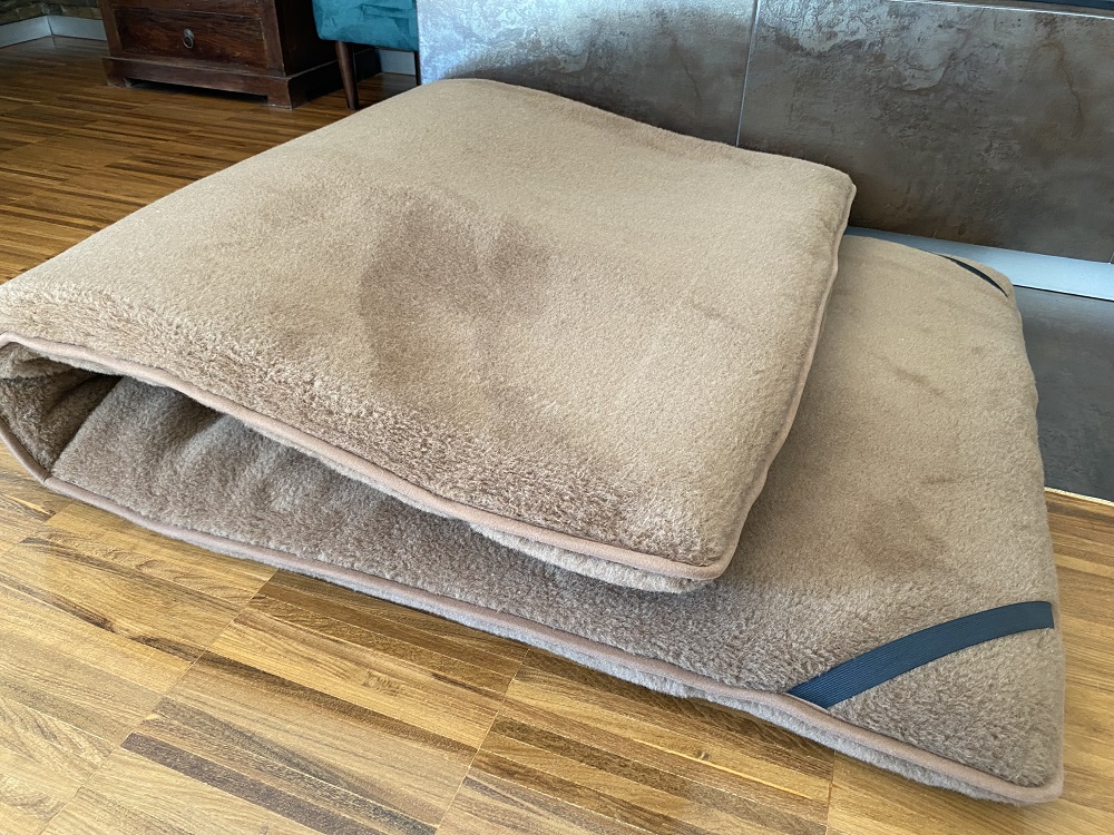 MATERAC WEŁNIANY CAMEL CIEMNY + CAMEL CIEMNY Królewski 160x200