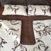 POŚCIEL WEŁNIANA CAMEL CIEMNY + KASZMIR SZLACHECKI 200x200 + MATERAC