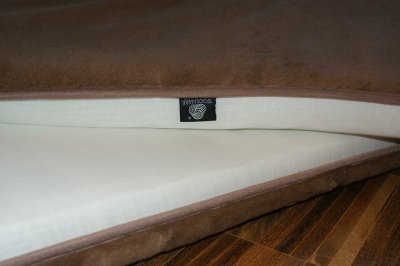 MATERAC WEŁNIANY 120x200 CAMEL CIEMNY MEGA GRUBY