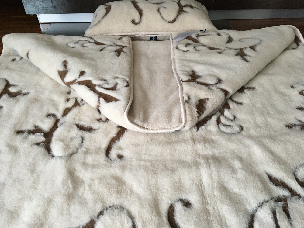 POŚCIEL Z WEŁNY WIELBŁĄDZIEJ CAMEL JASNY BOHO 140X200